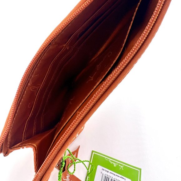 Vera Bradley University of Texas Front Zip Wristlet - Picture 5 of 16